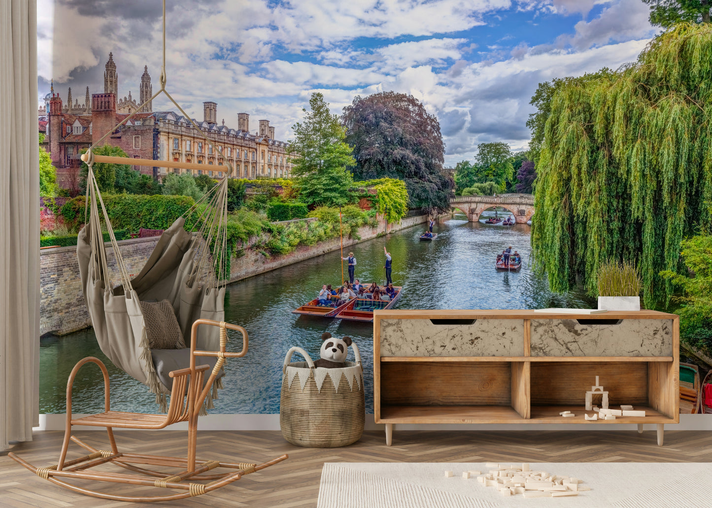 Graceful boats navigating calm water.

