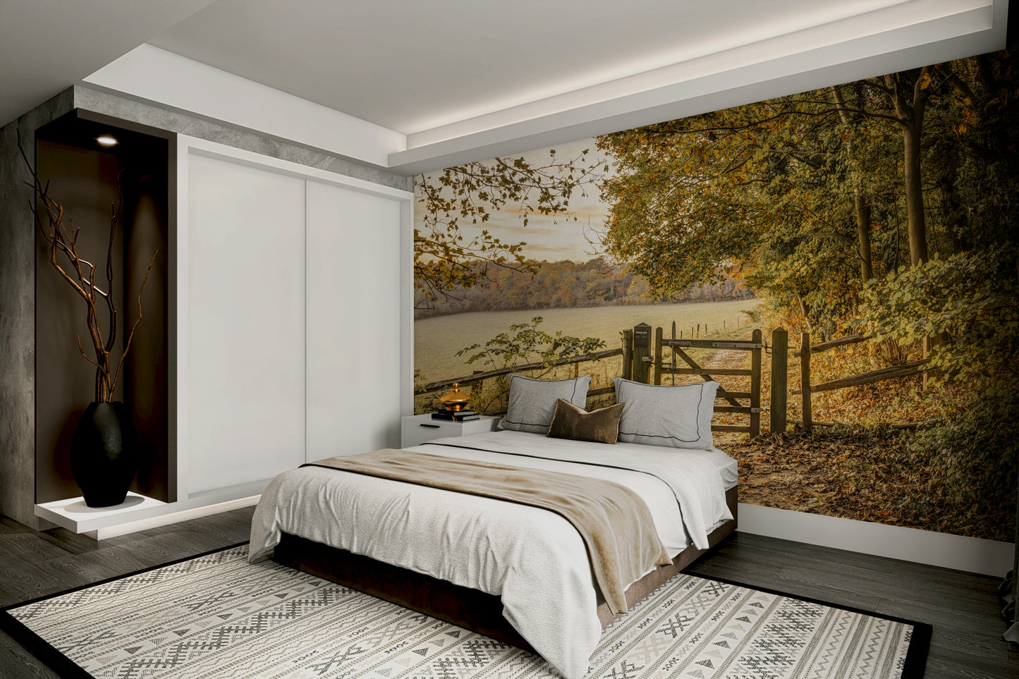 Ideal for a living room, dining room, or bedroom.

