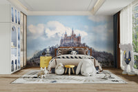 Whimsical castles and fantastical landscapes.

