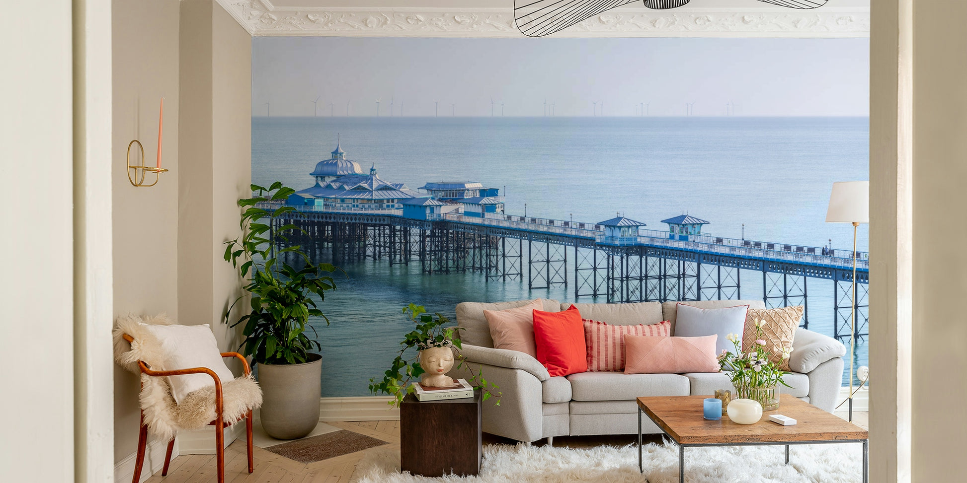 Sense of serene coastal beauty.

