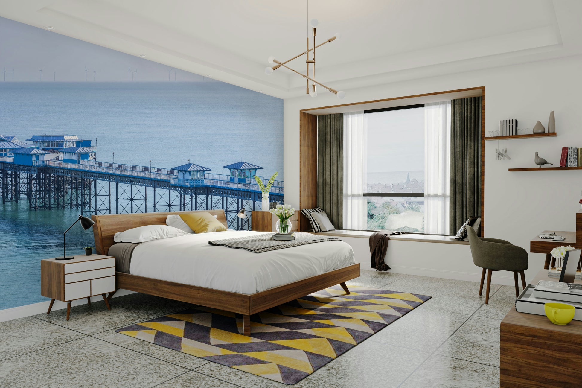 Ideal for a living room, bedroom, or bathroom.

