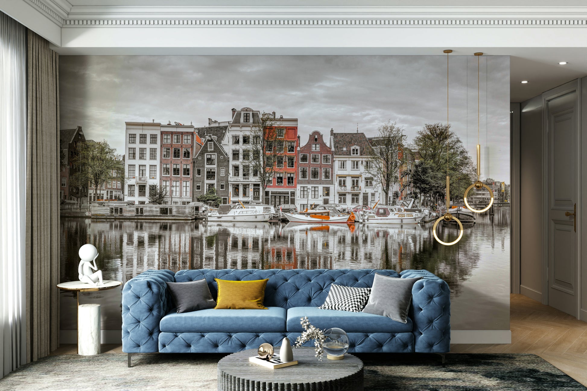 Ideal for a living room, study, or hallway.

