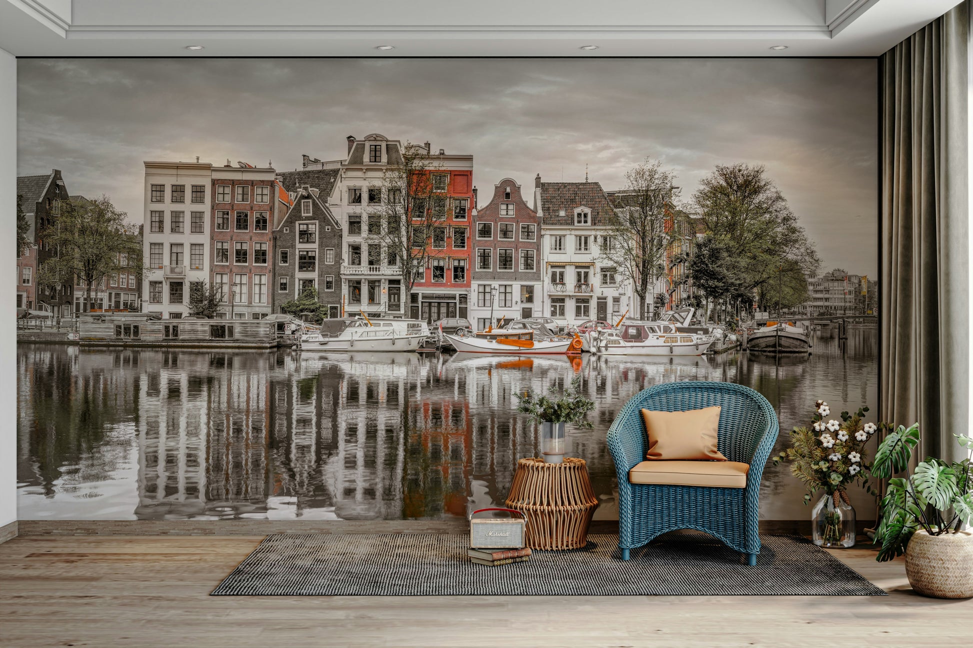 Evokes a feeling of travel and tranquility.

