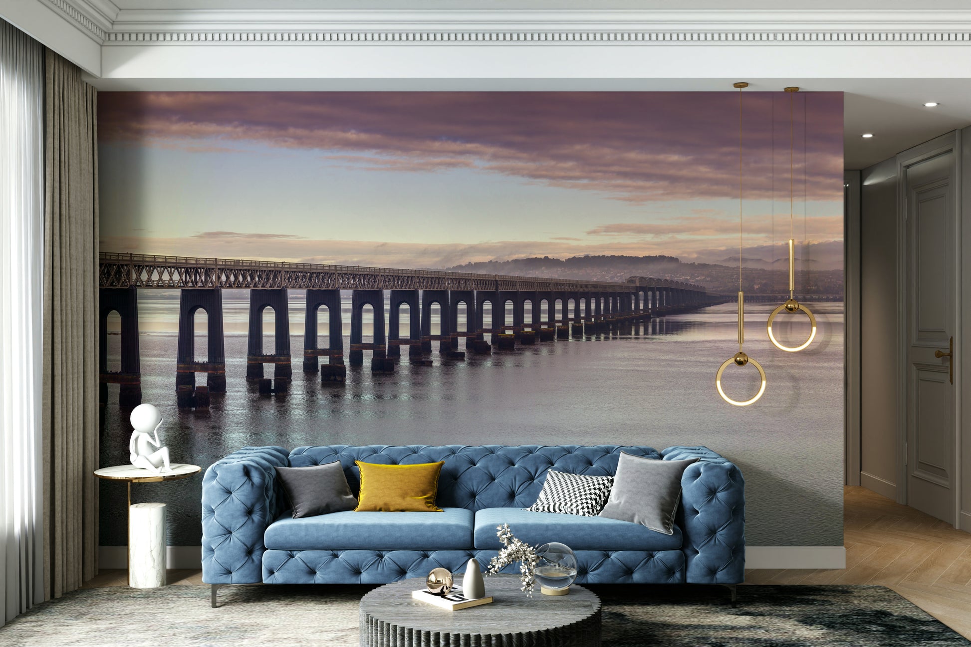 Peaceful grandeur and architectural marvel.

