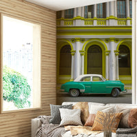 Distressed textures or faded colors.

