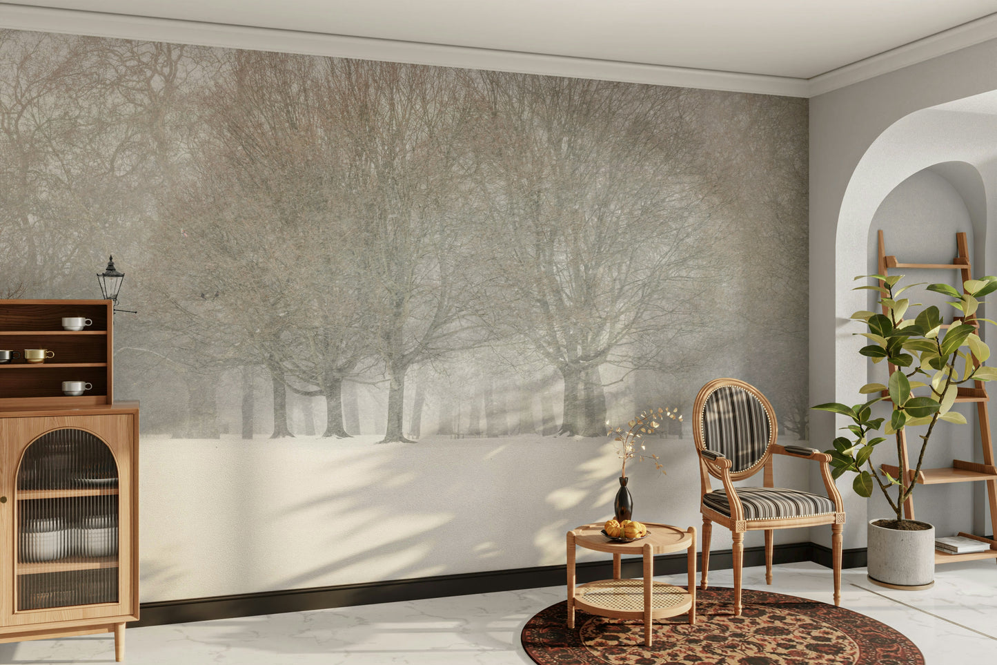 High-resolution image of a winter park.

