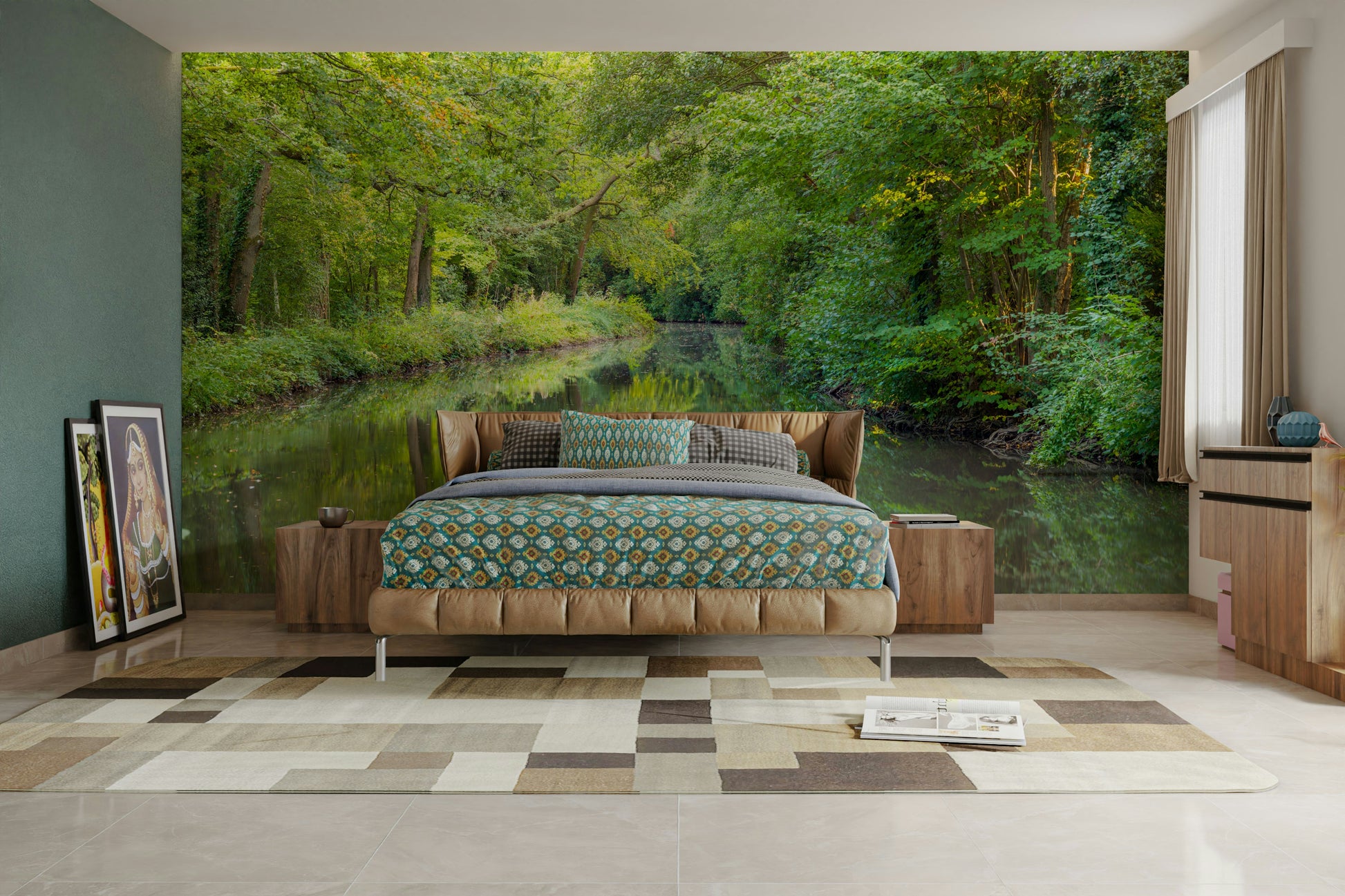 Lush natural foliage.

