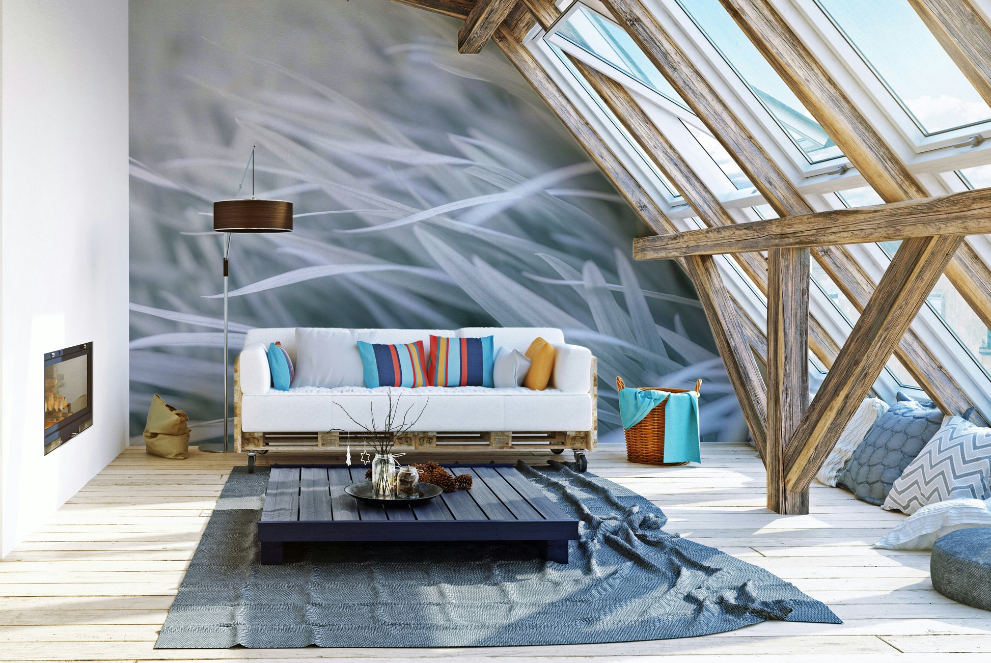 Subtle motion and minimalist aesthetic.

