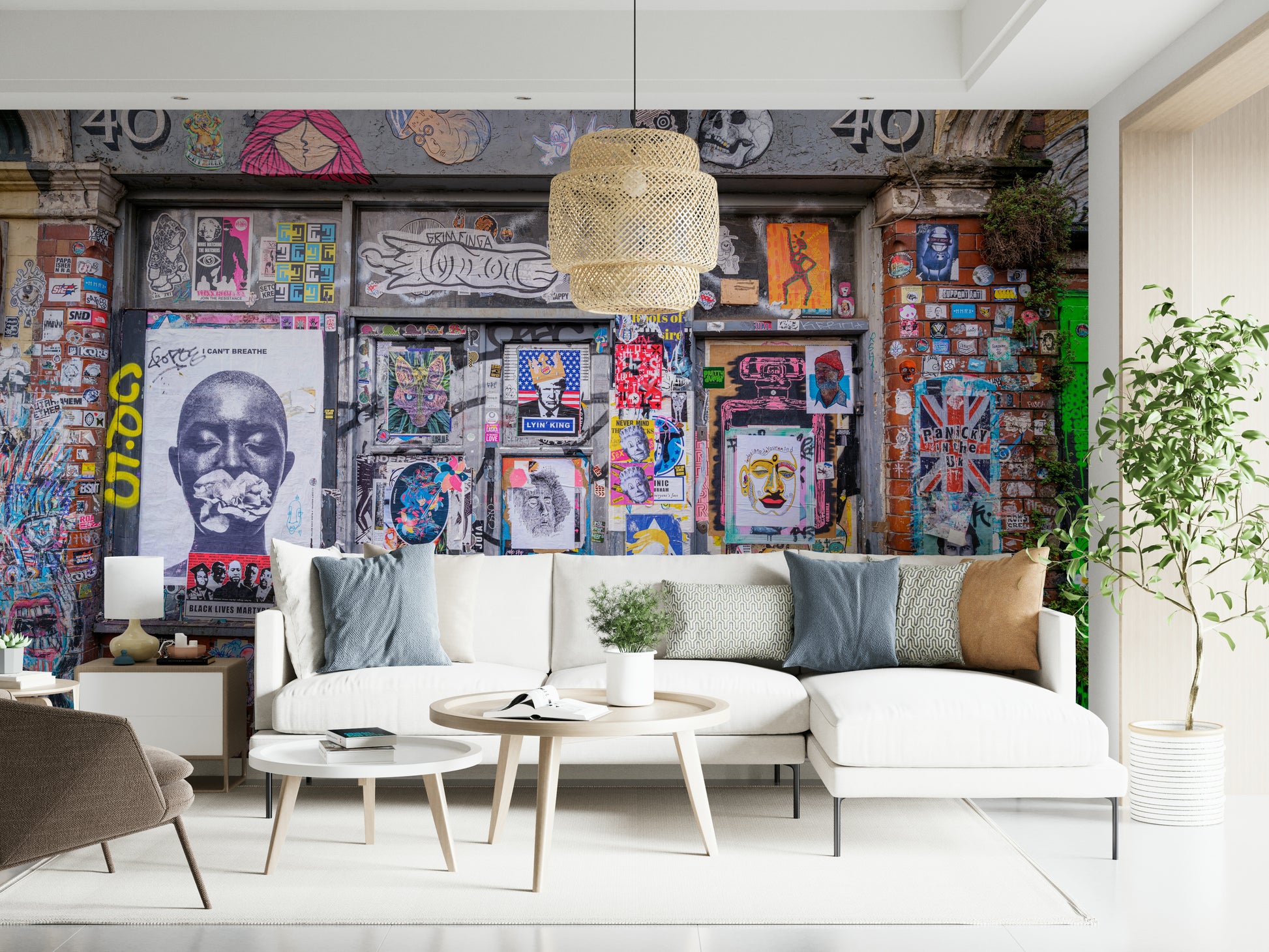 Brick wall background.

