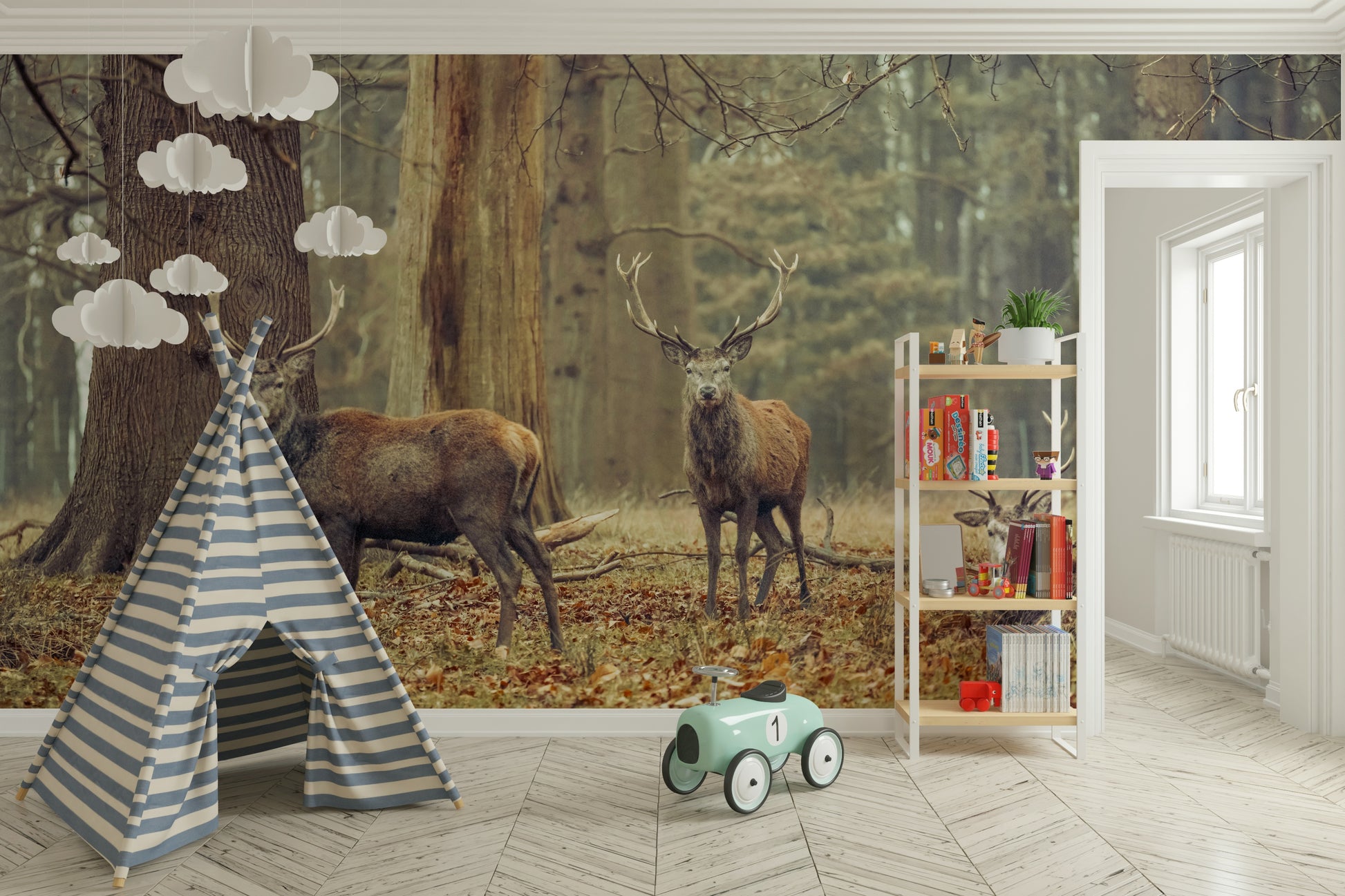 Earthy autumn leaves.

