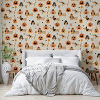 Halloween Doggies night mural wallpaper
