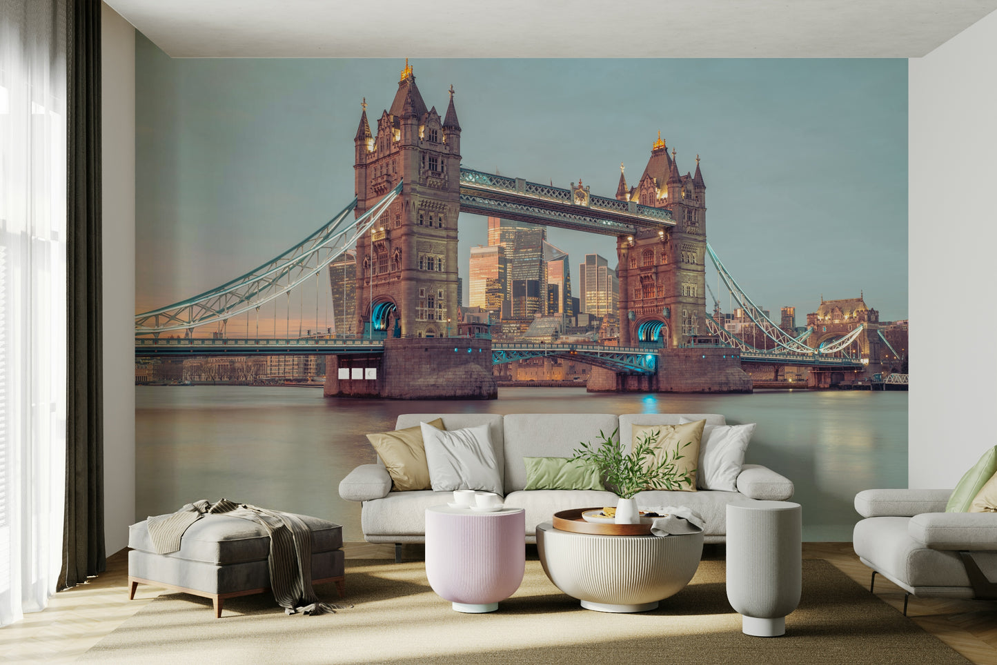 Serene sky in the background.