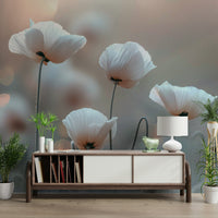 Delicate hues and serene, tranquil atmosphere.

