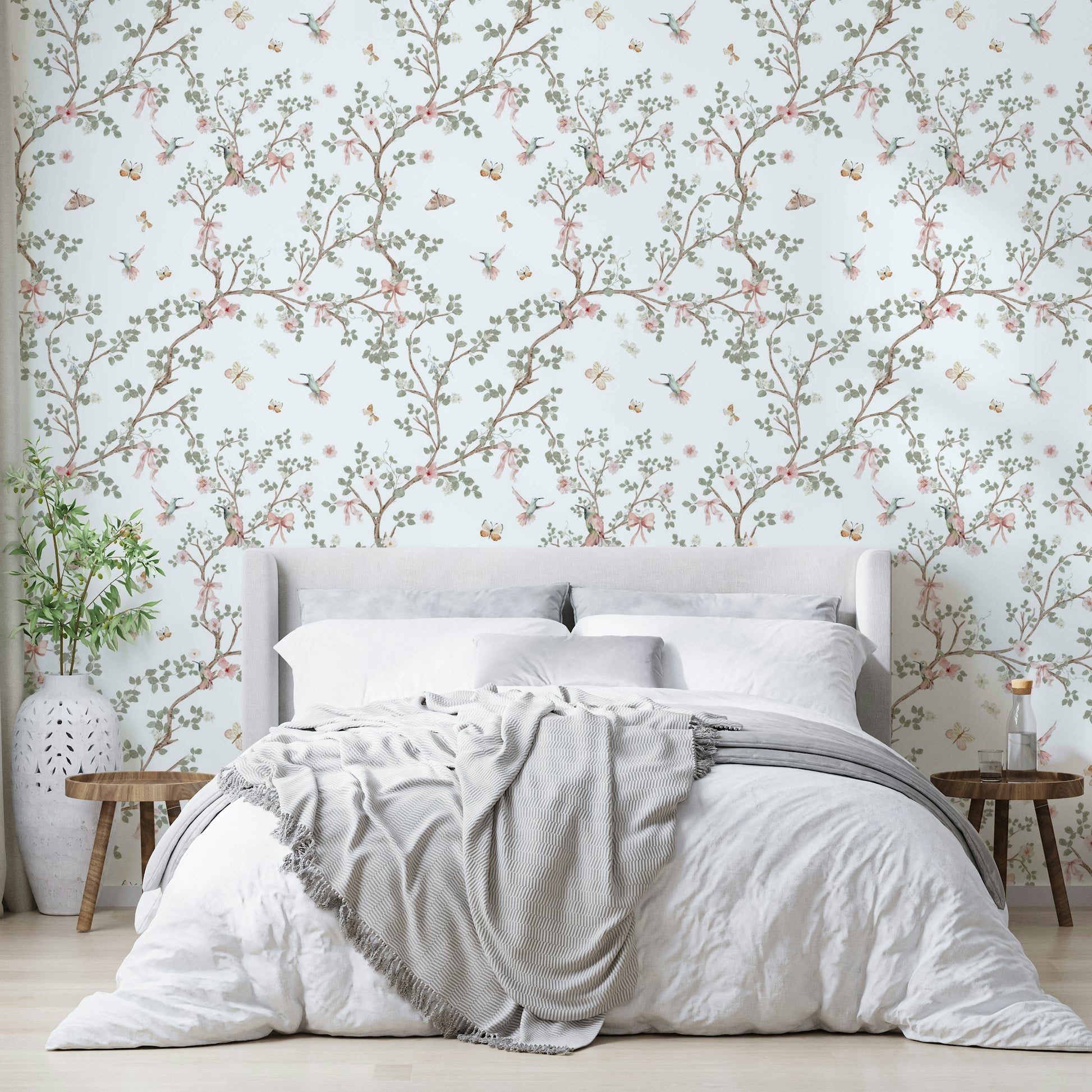 Lush flowering branches and vibrant blossoms.

