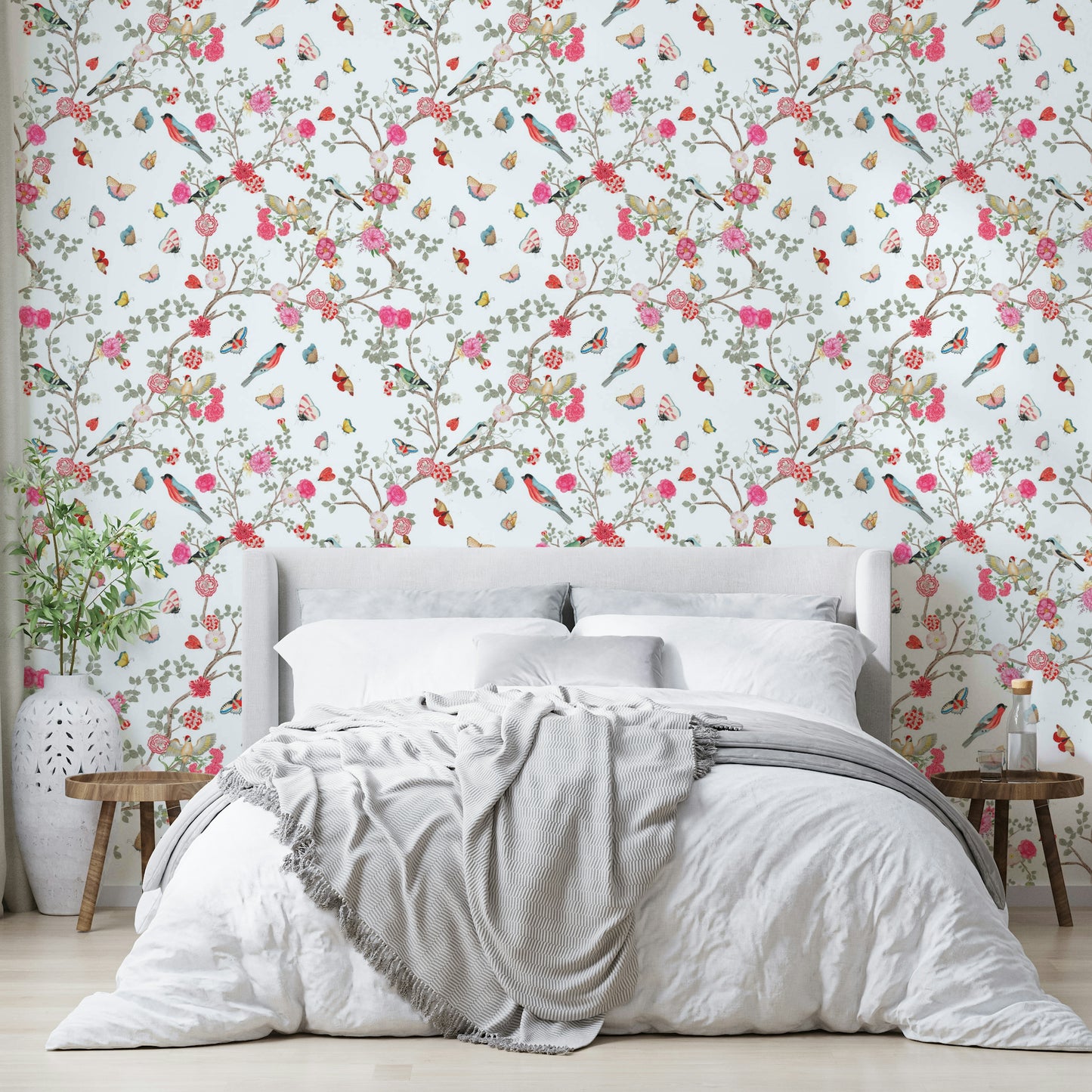 Elegant pagodas or serene garden scenes.