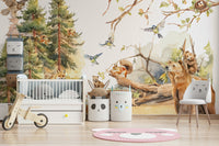 Lush trees and subtle natural elements.

