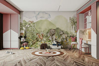 High-resolution image of a whimsical forest.

