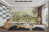 Lush trees, delicate wildflowers, and sun-dappled clearings.

