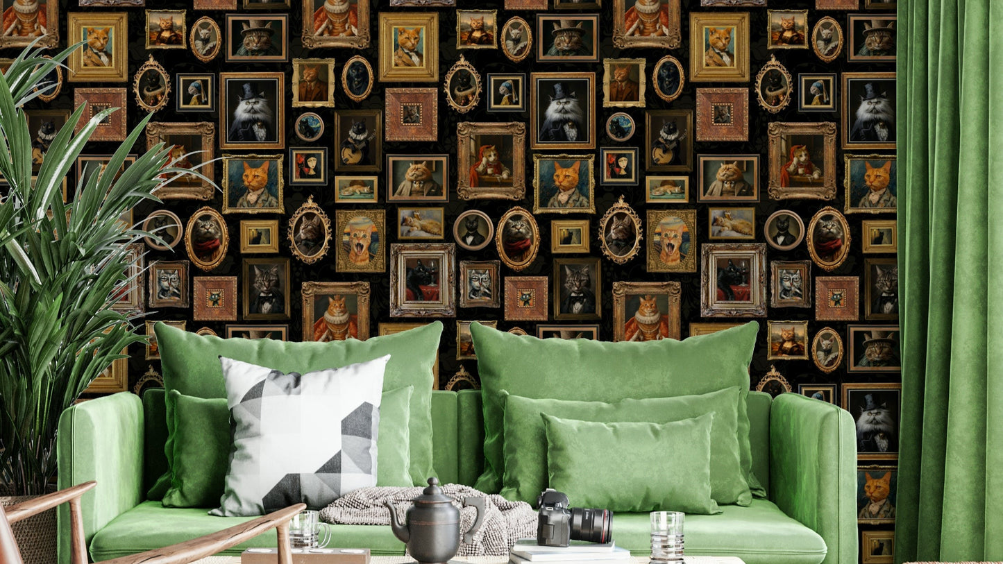 Wall decor evoking the noble and mysterious spirit of cats.

