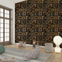 Wall decor evoking a blend of classic style and canine charm.

