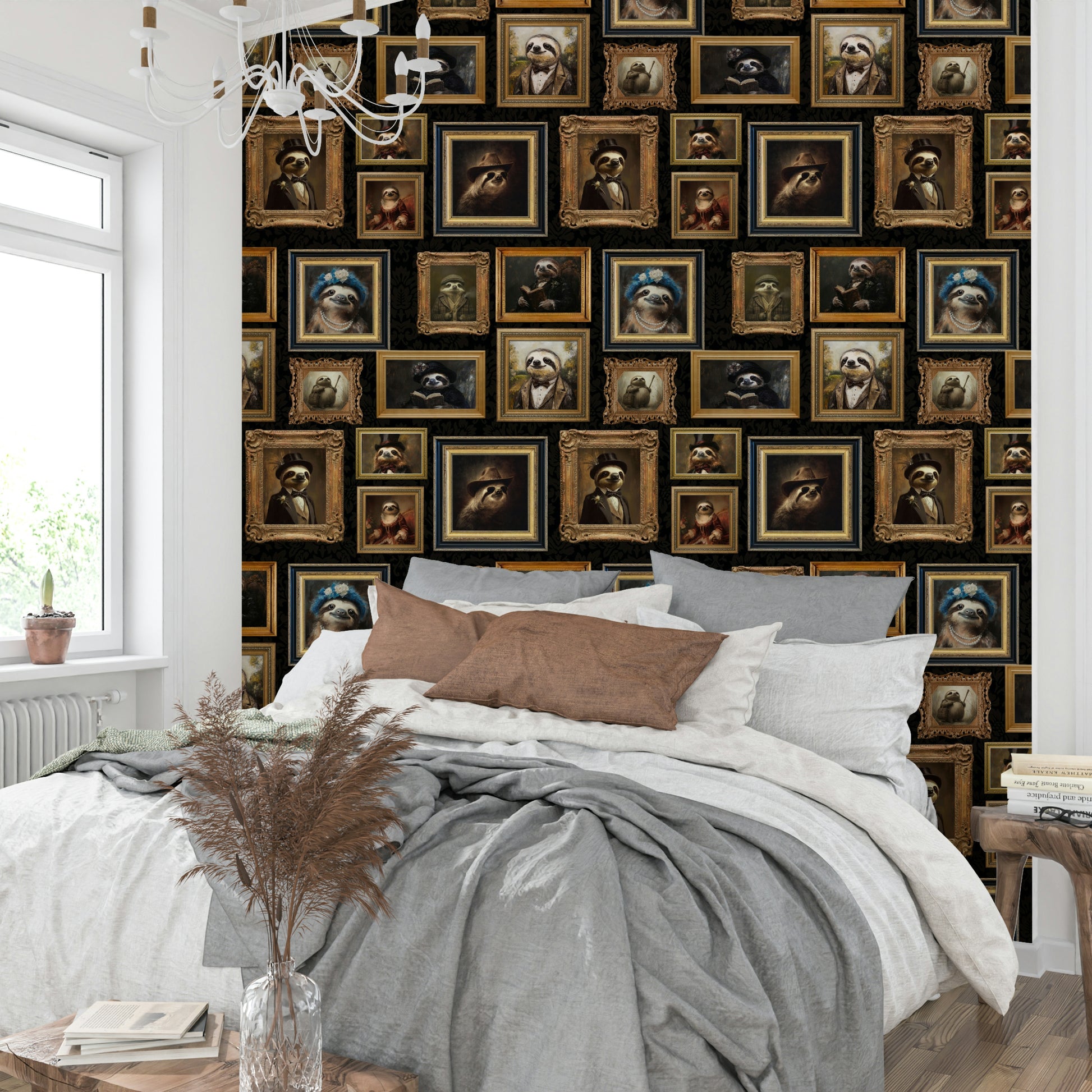 High-resolution artistic rendering of sloths.

