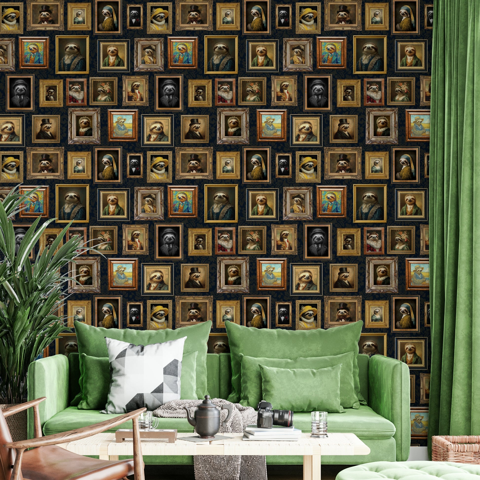 Ideal for a living room, study, child's room, or unique office space.

