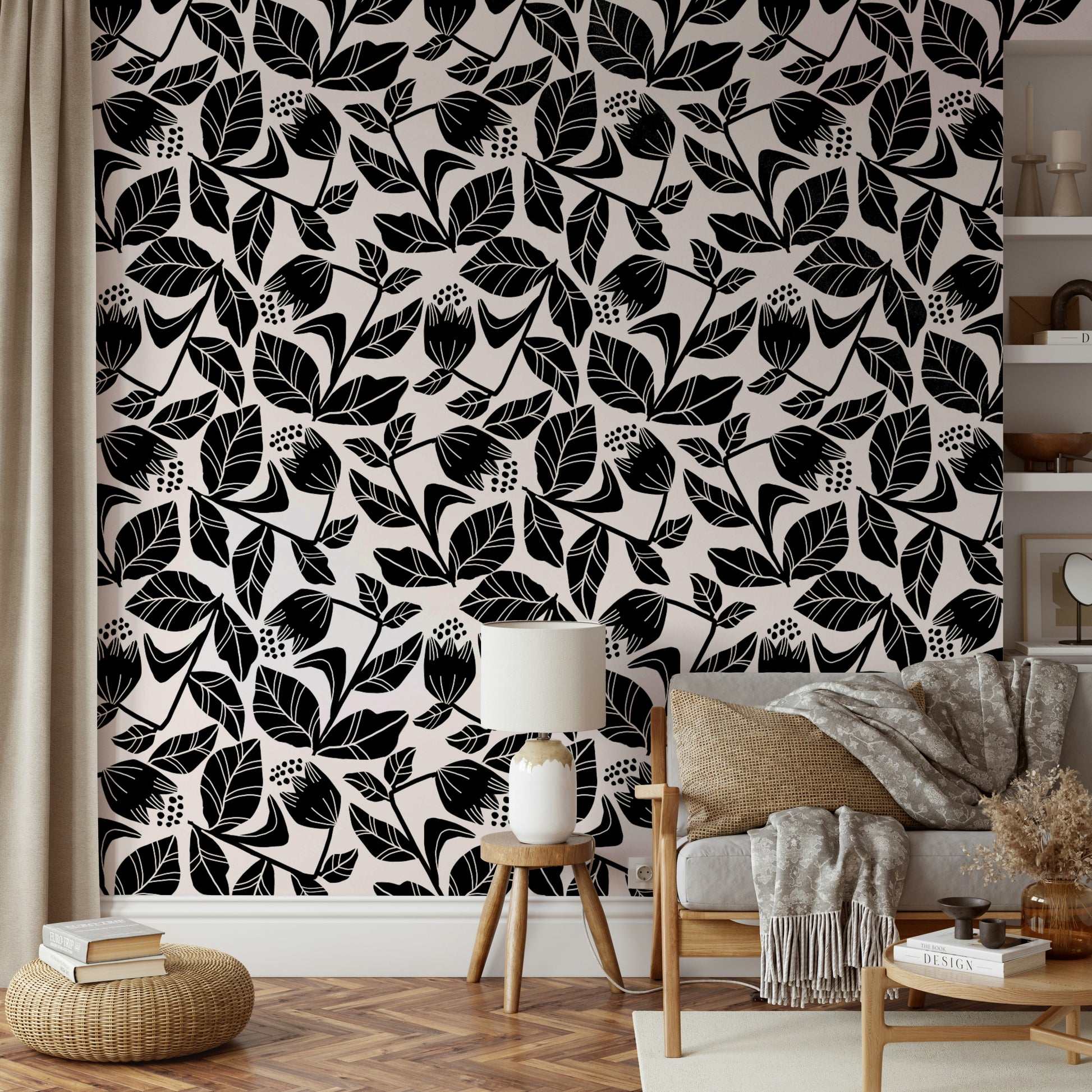 Modern floral wall art
