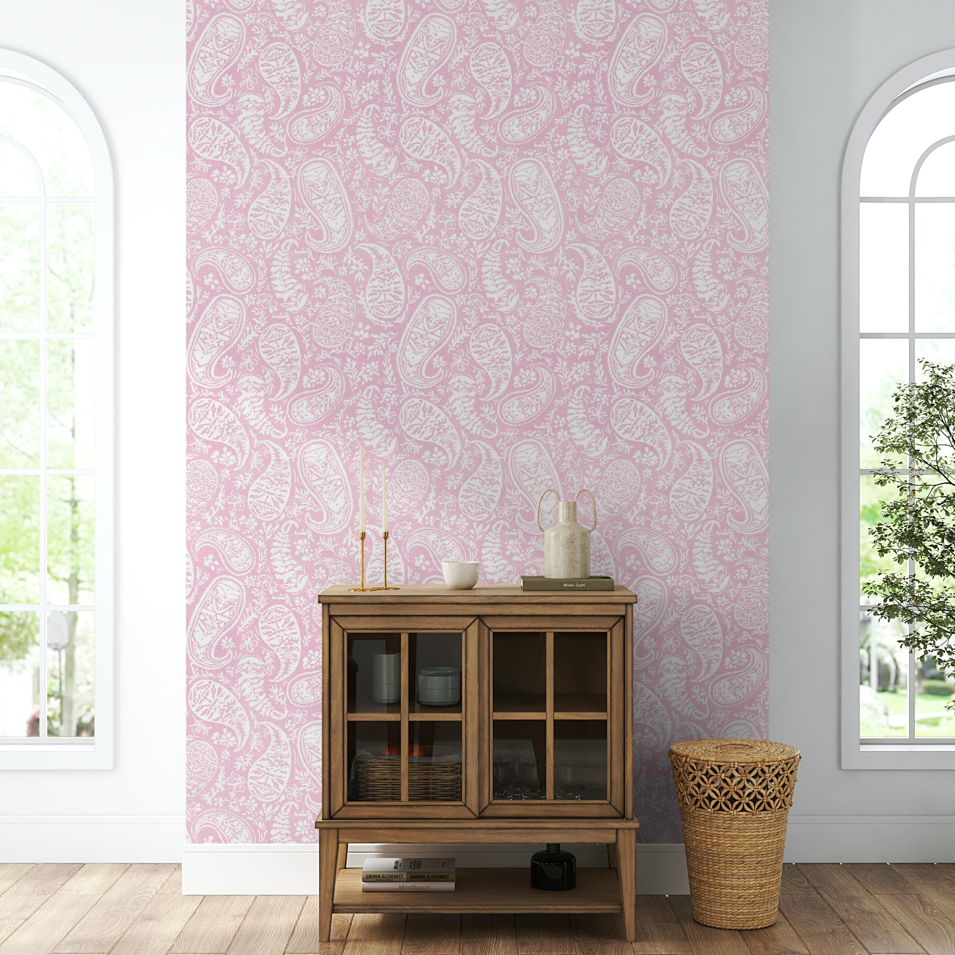 High-resolution floral paisley design.

