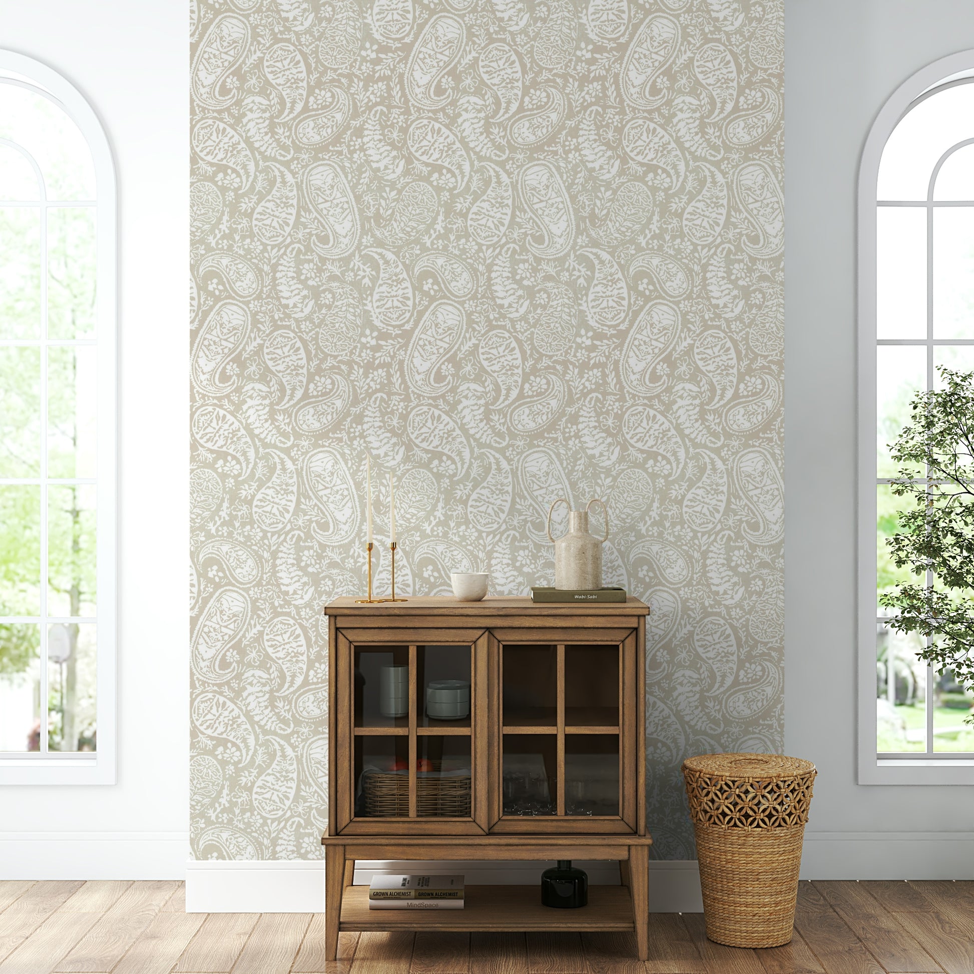 Delicate rendering in soft, neutral tones.

