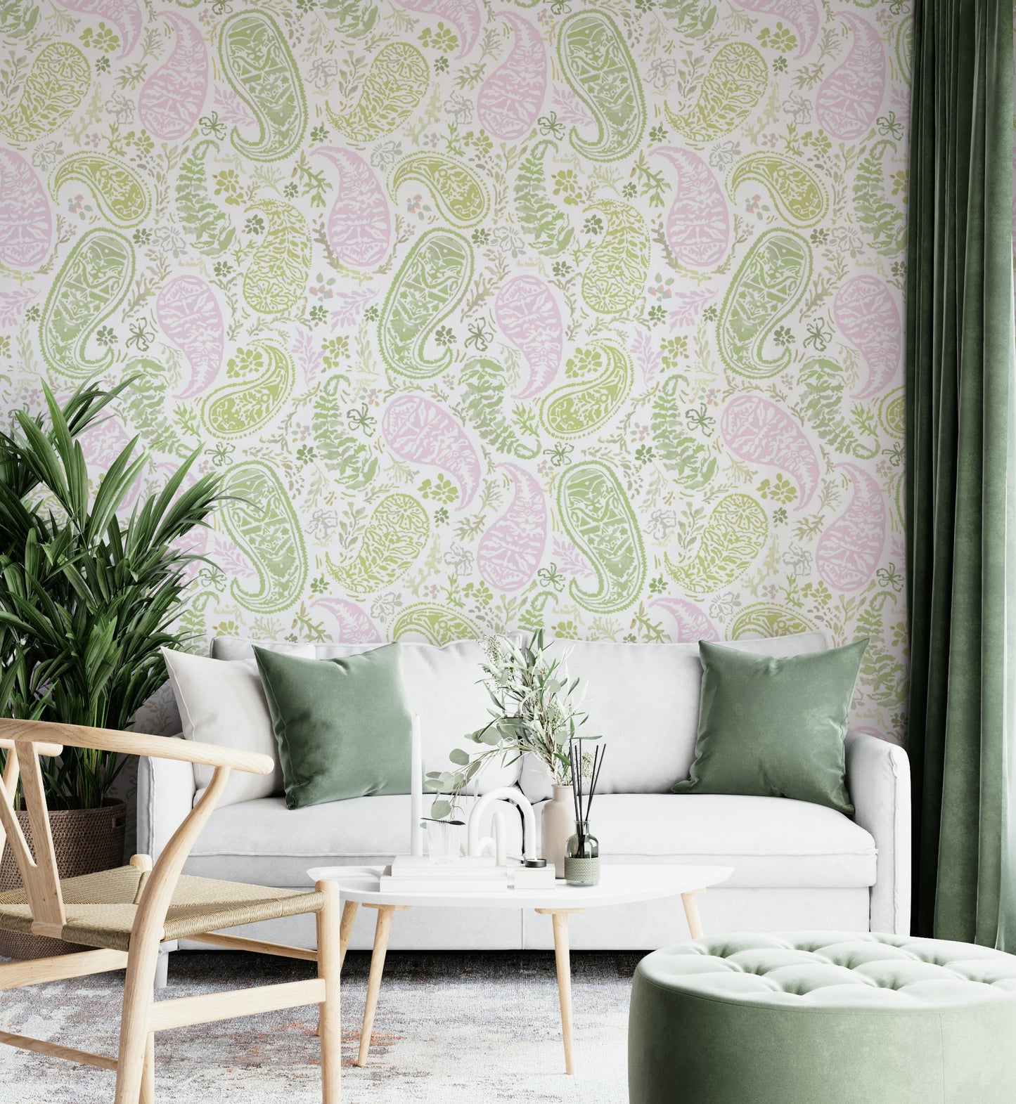 Blended with classic floral motifs.

