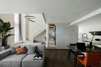 Elegantly rendered in calming periwinkle blue.

