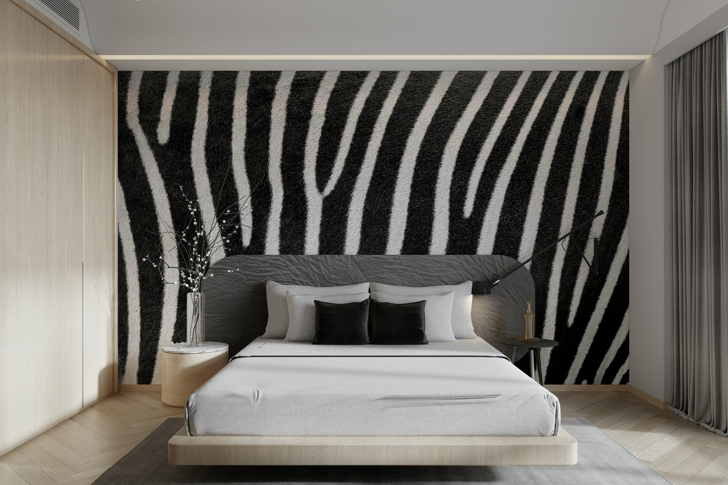 Highlights unique lines and curves.

