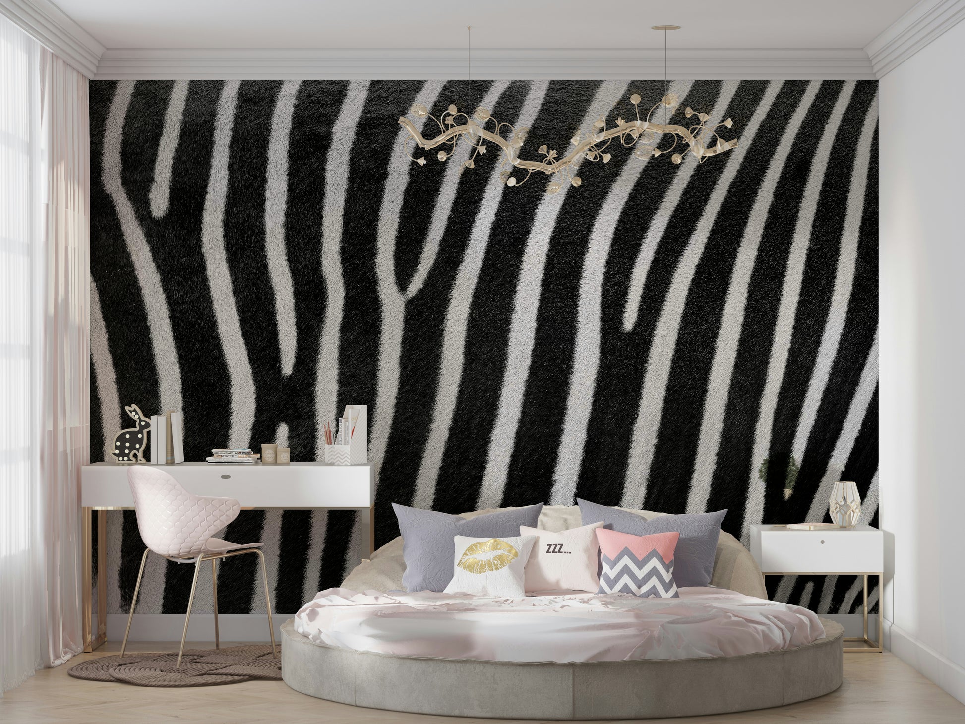 Natural variations of zebra's coat.

