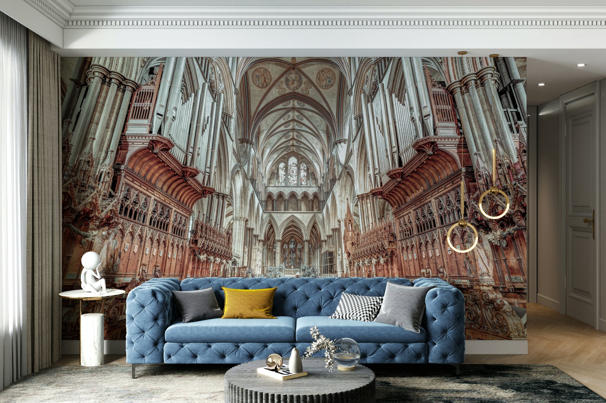 Grand hall perspective.

