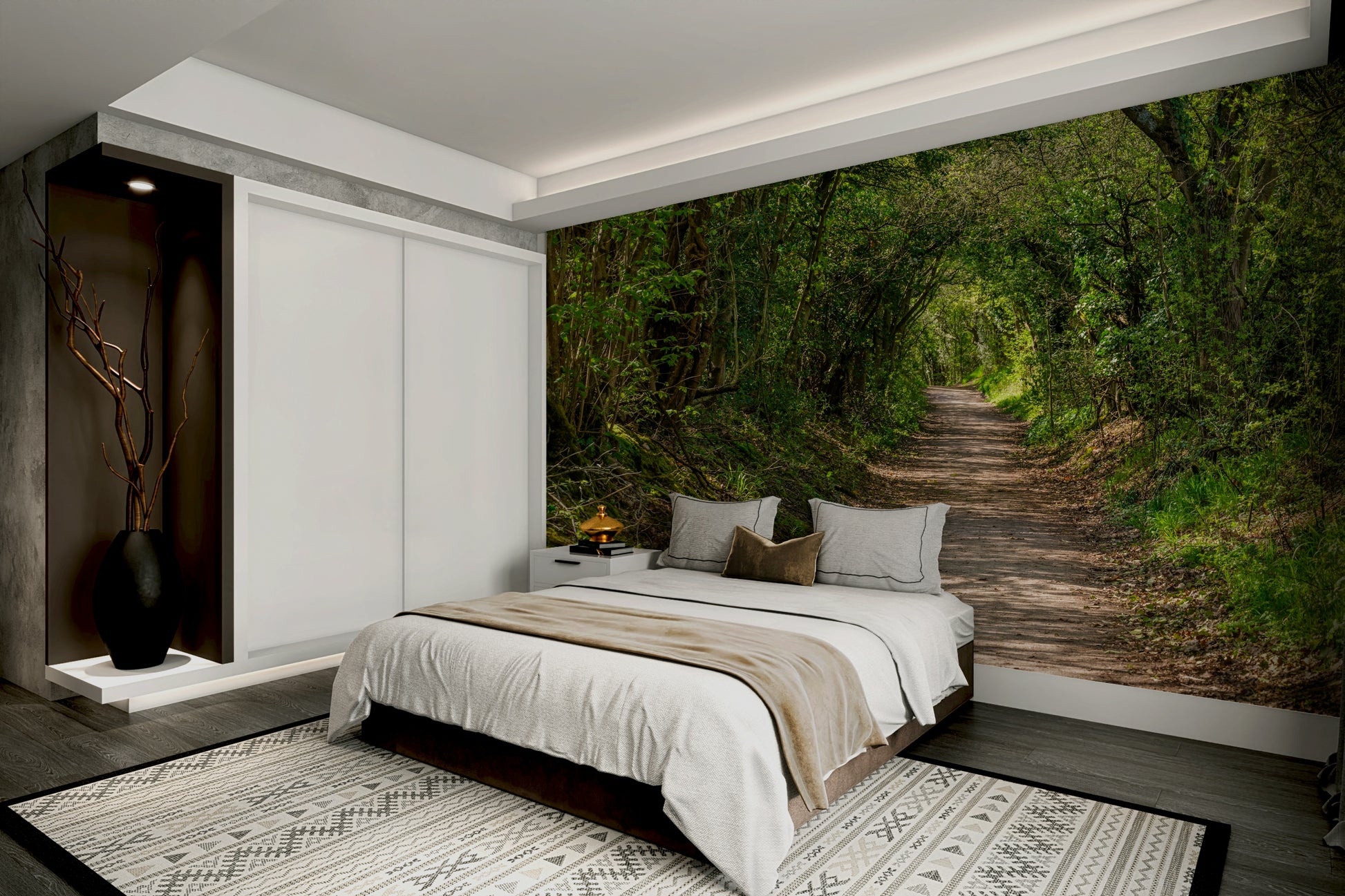 Grounded and calming aesthetic.

