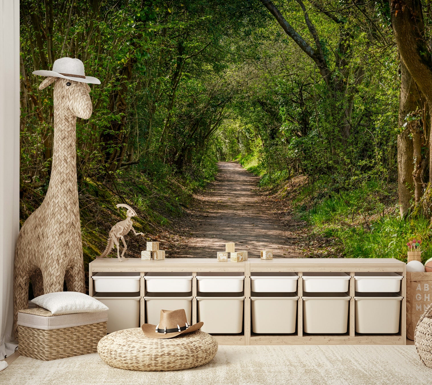 Bathed in soft, ethereal light.

