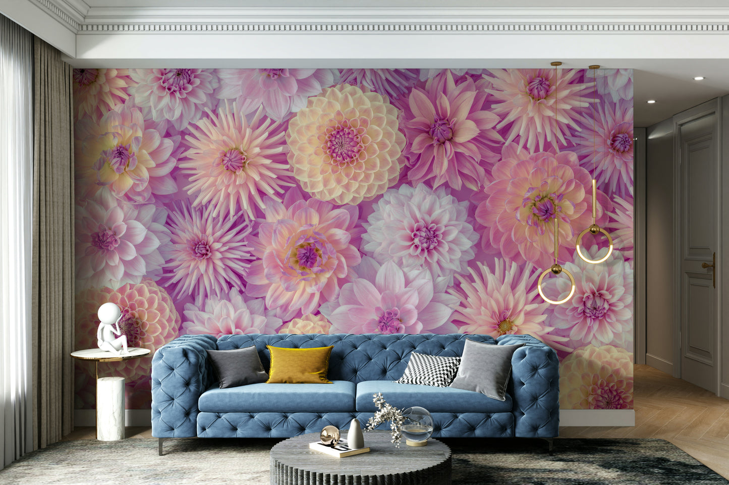 Ideal for a living room, dining room, or bedroom.

