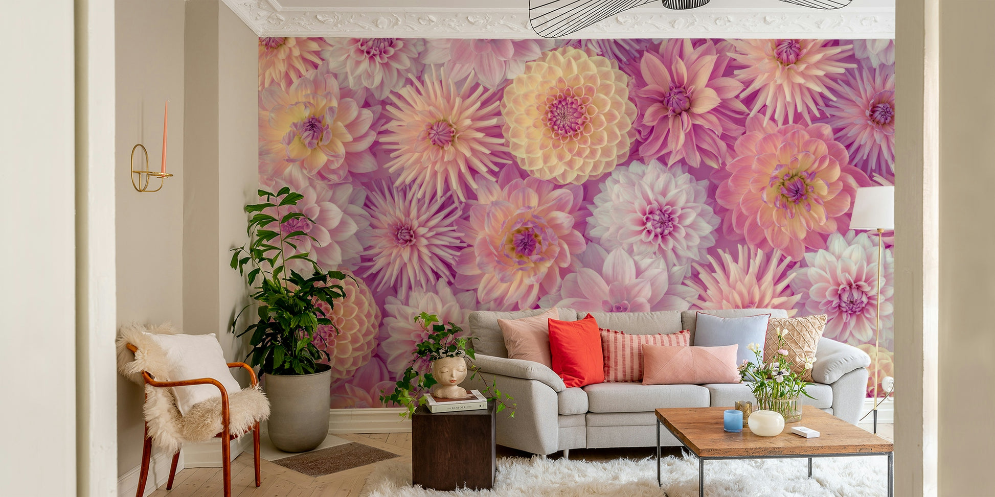 Varied textures in the mosaic.

