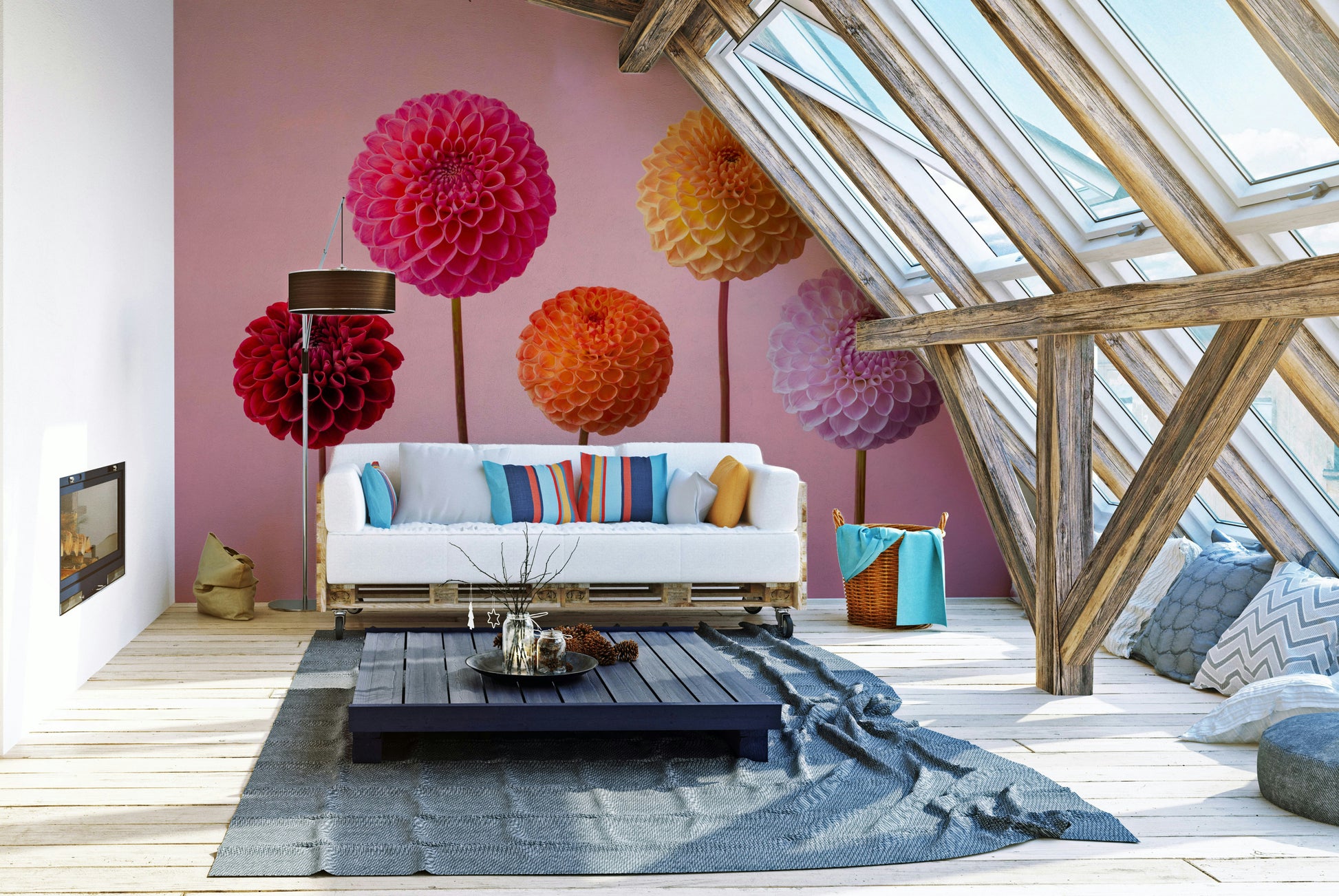 Ideal for a living room, dining room, or bedroom.

