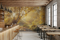 Vibrant foliage and intricate bark textures.

