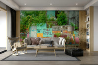 Eclectic wall decor wallpaper
