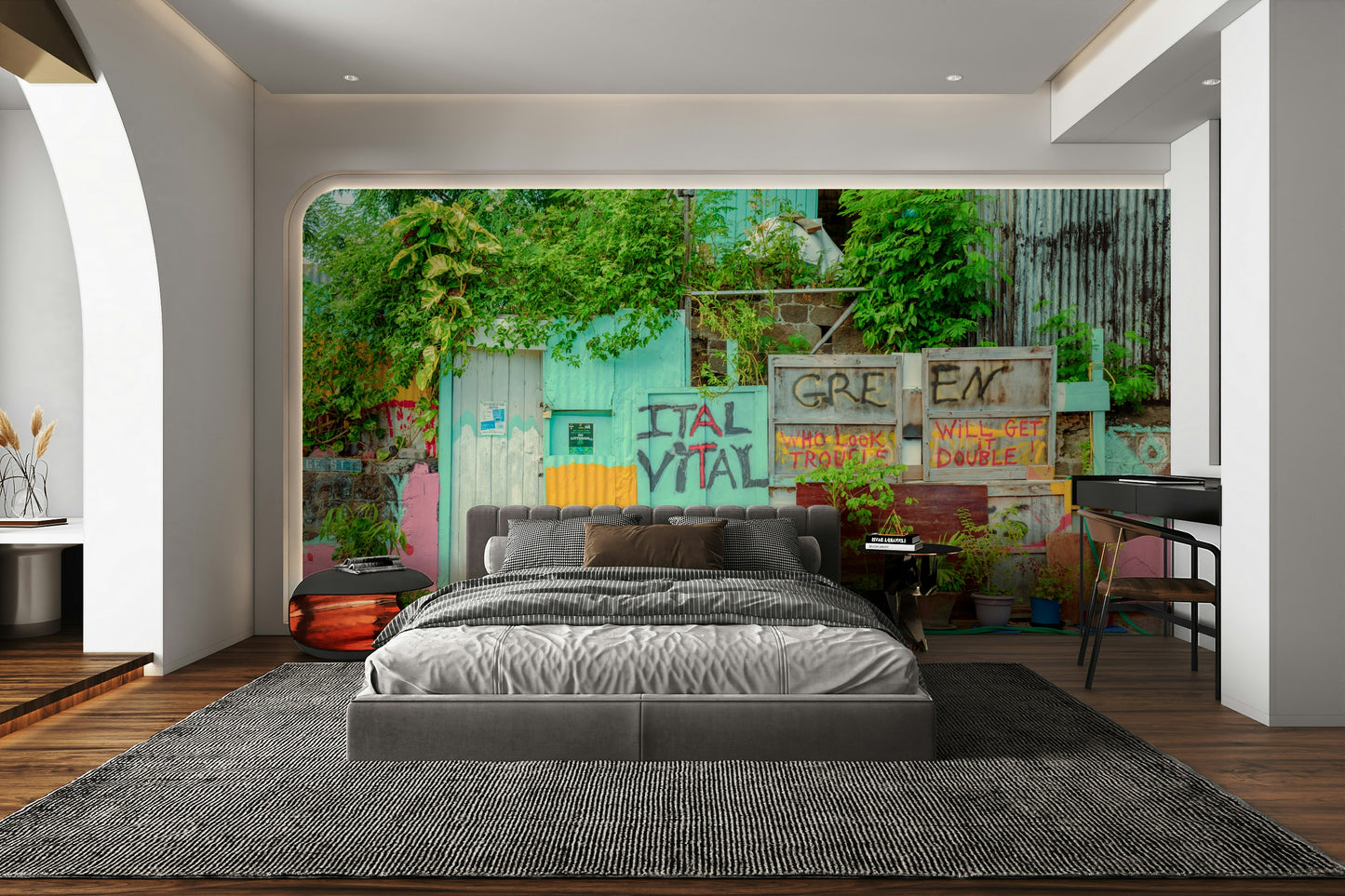 Artistic outdoor scene wall art
