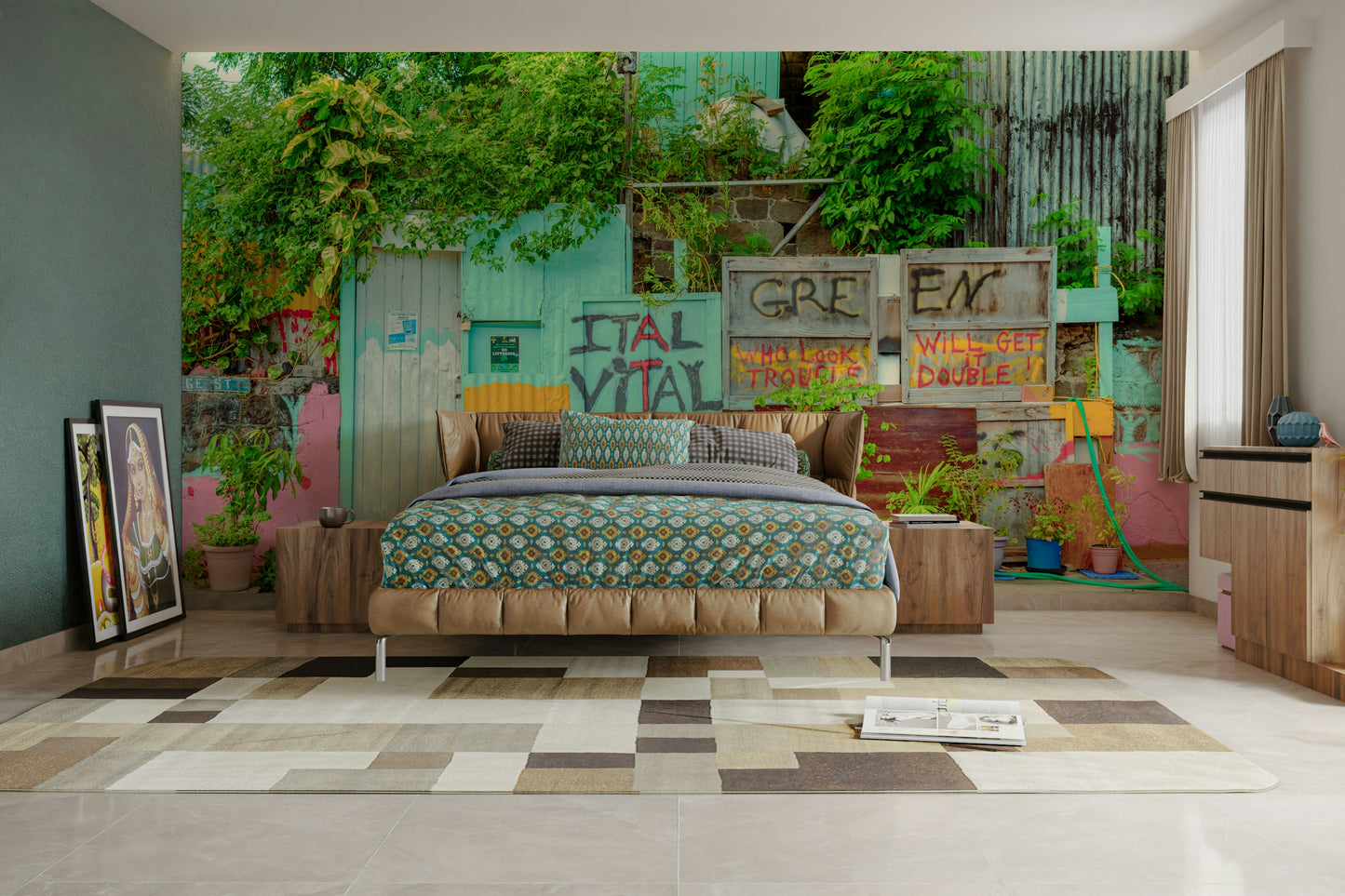 Street art and graffiti mural
