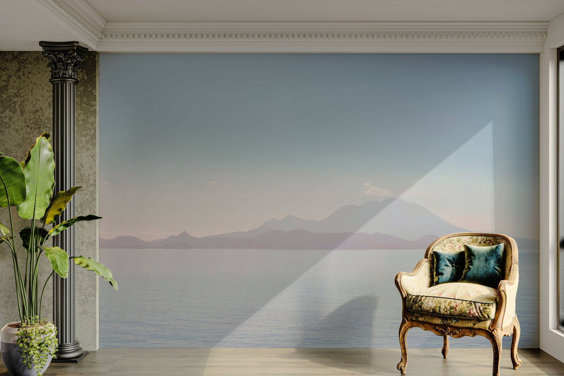 Picture of Serene Coastline Vista Wall Mural

