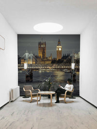 Houses of Parliament and Big Ben illuminated
