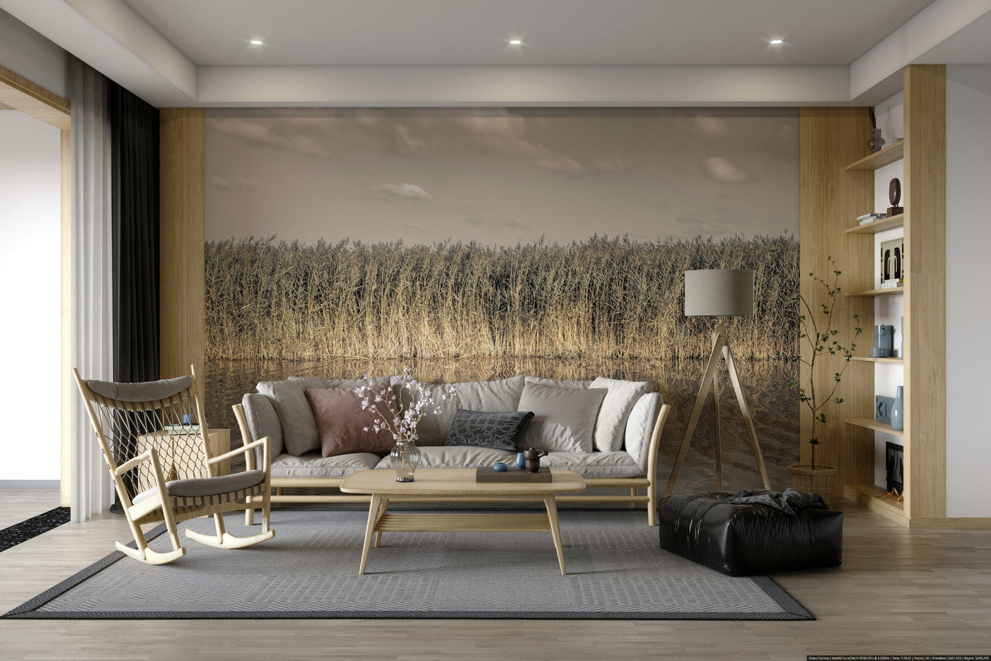 Natural landscape with water
