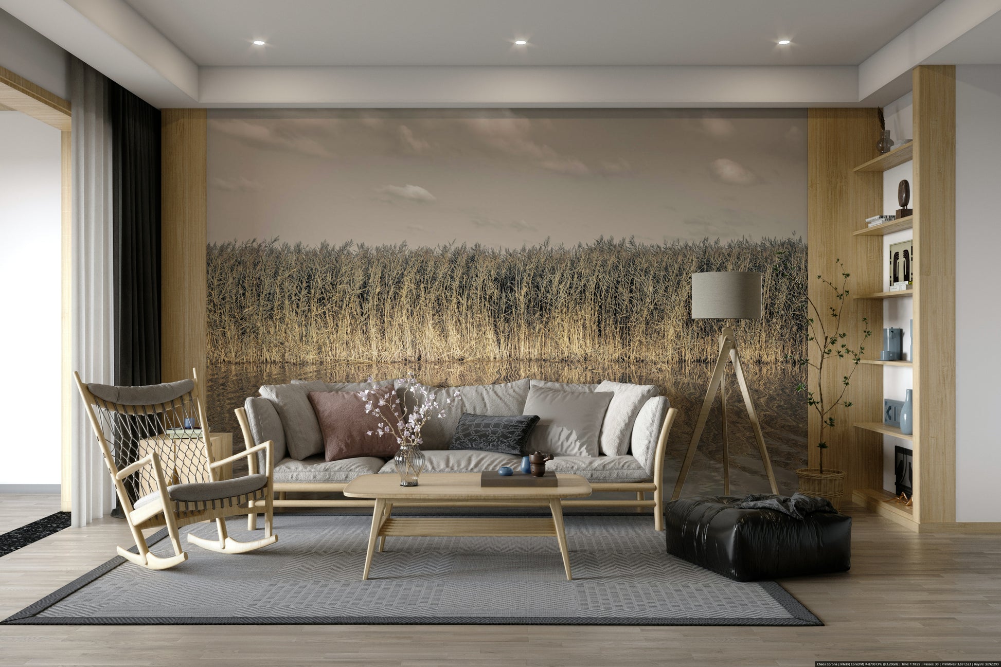 Natural landscape with water
