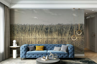 Serene water reflection mural
