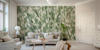 Delicate plant motif mural
