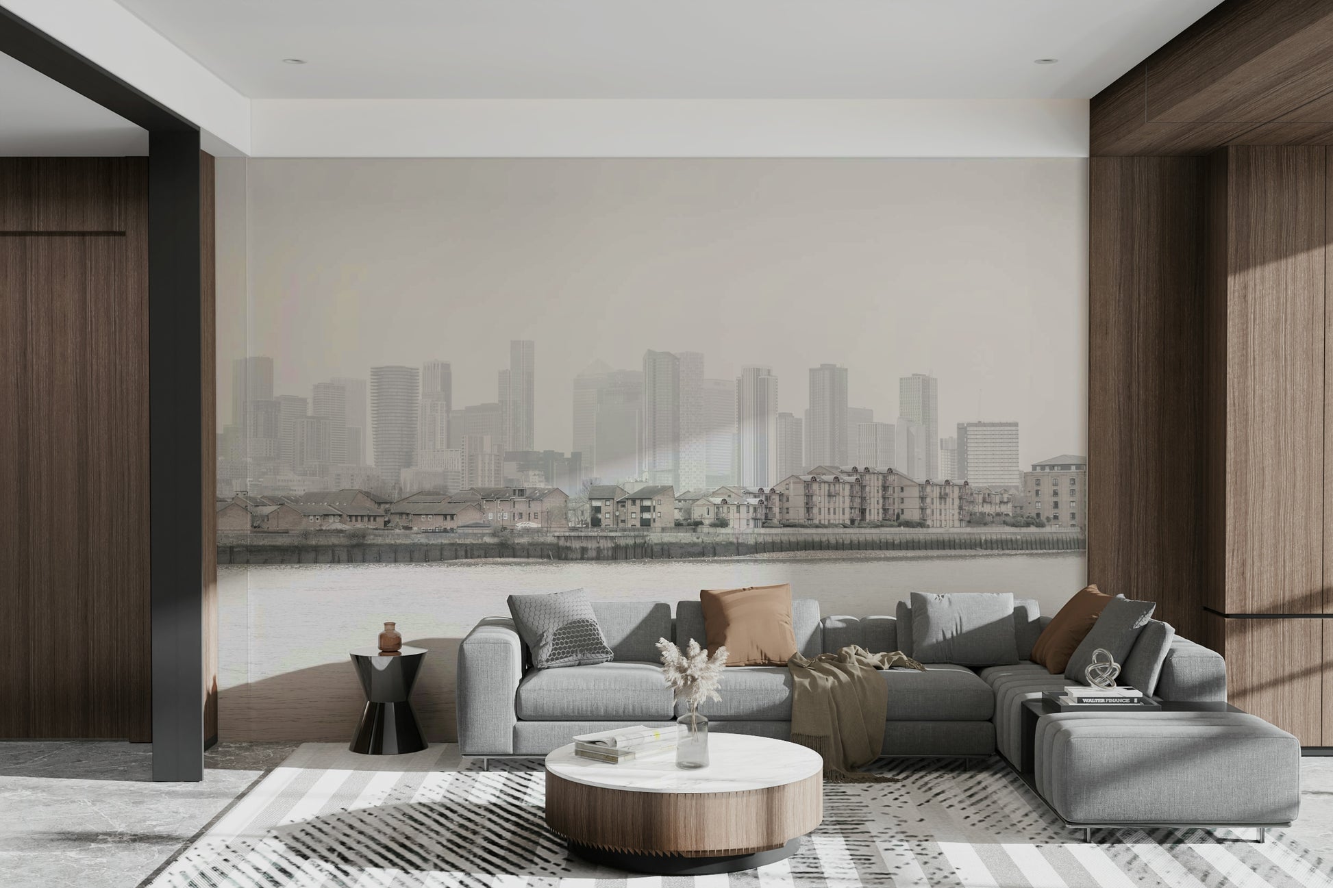 Dreamy city wallcovering
